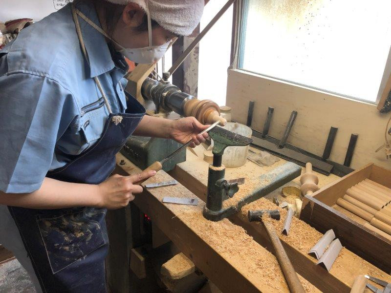 東京の木工所「渡辺木工挽物所」の内容について
